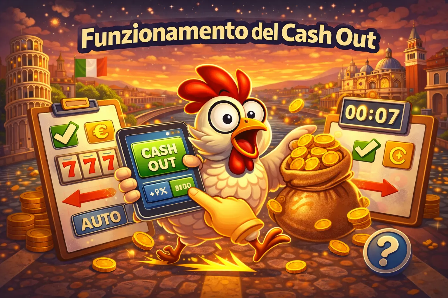 Funzionamento del Cash Out Chicken