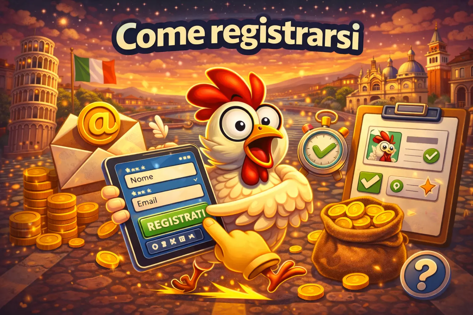 Come registrarsi Chicken Road 