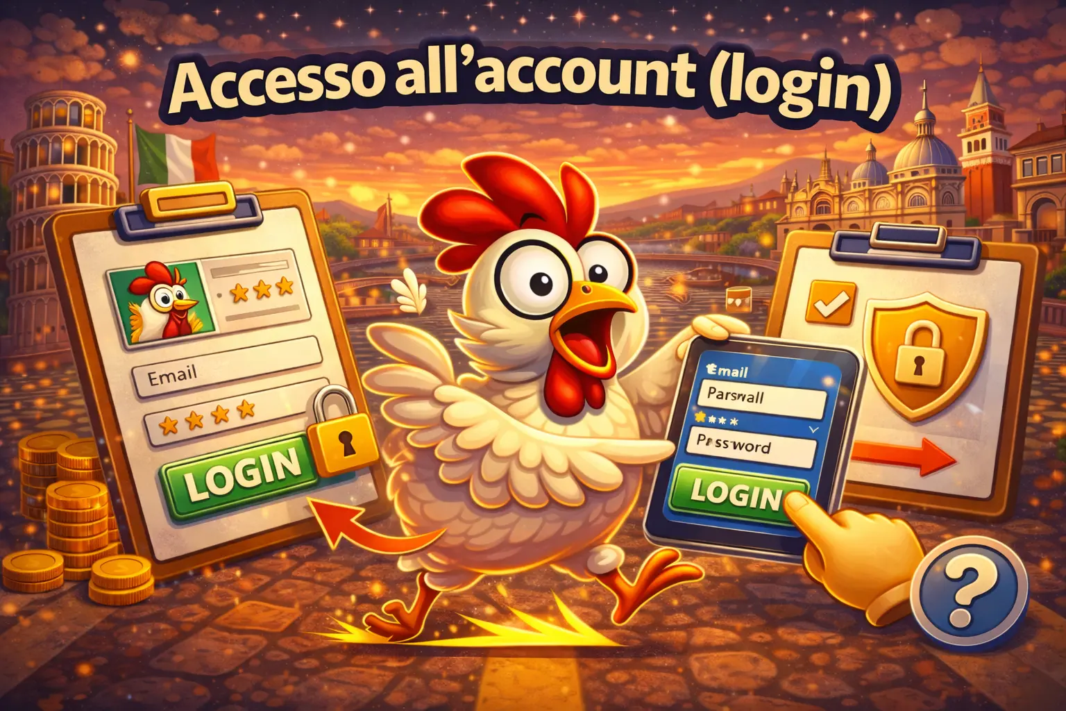 Accesso all’account (login) pollo italy game